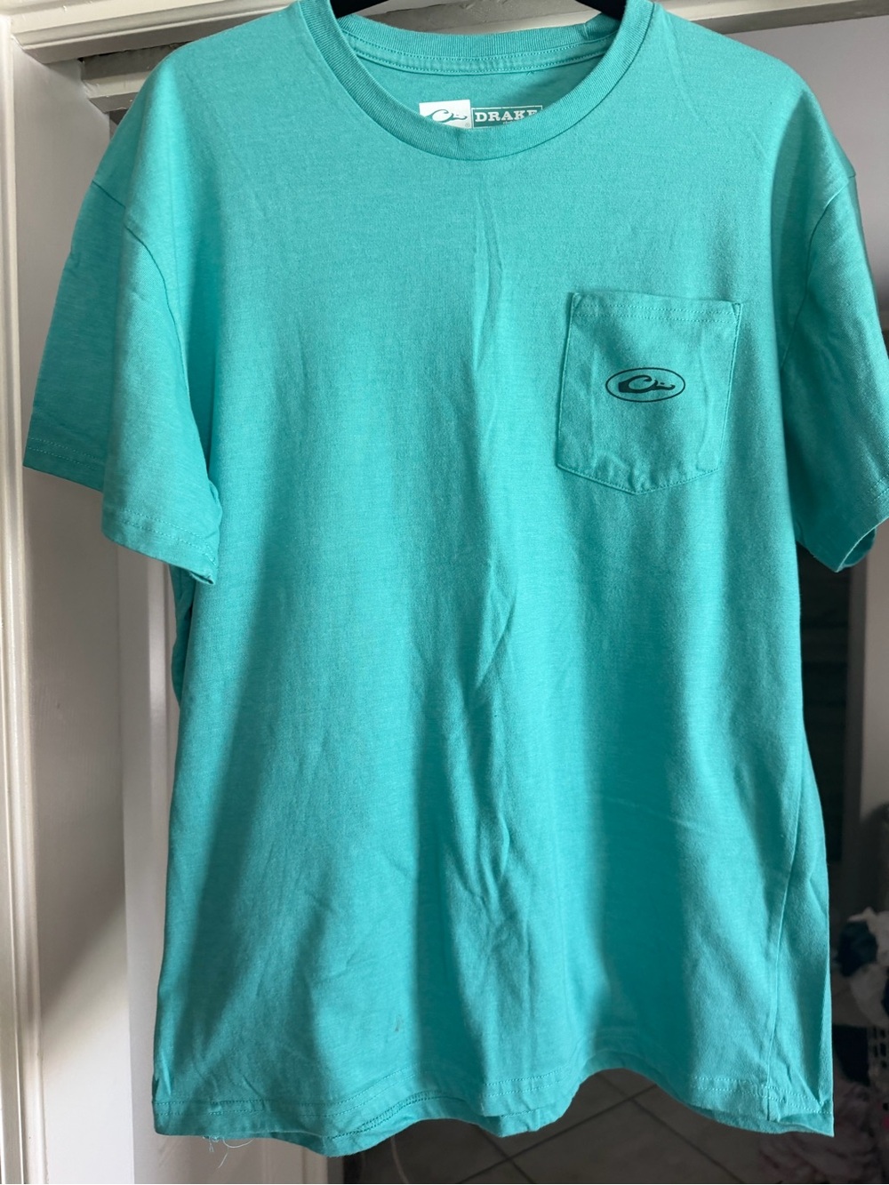 Drake Teal Pocket T‑Shirt for Men - Teal